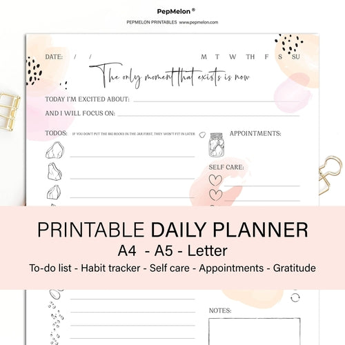 Daily planner 2026, To Do List, Habit tracker