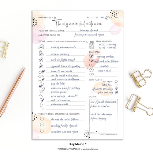 Daily planner 2026, To Do List, Habit tracker