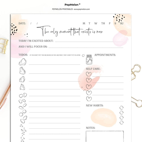 Daily planner 2026, To Do List, Habit tracker