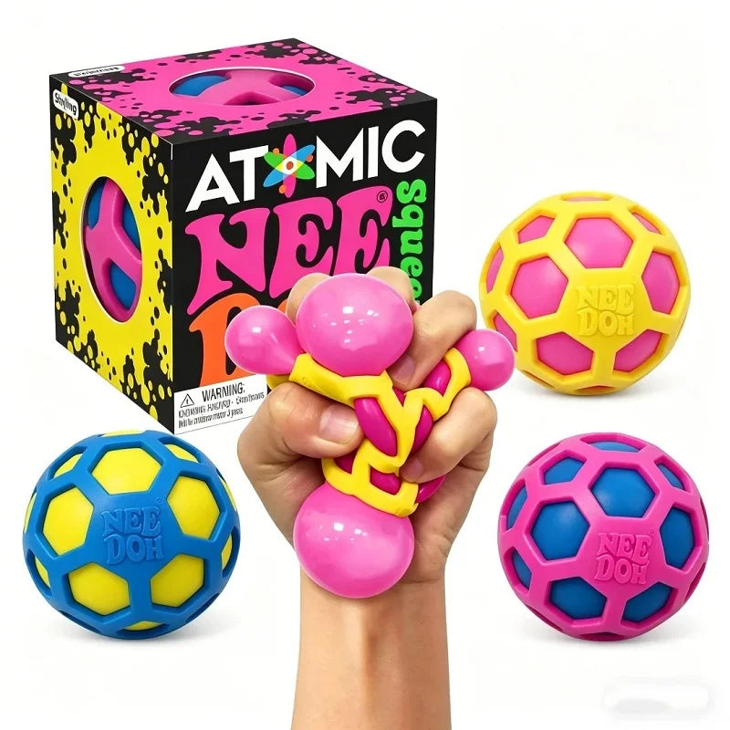 NeeDoh Atomic Stress Ball — Squishy Sensory Fidget Toy