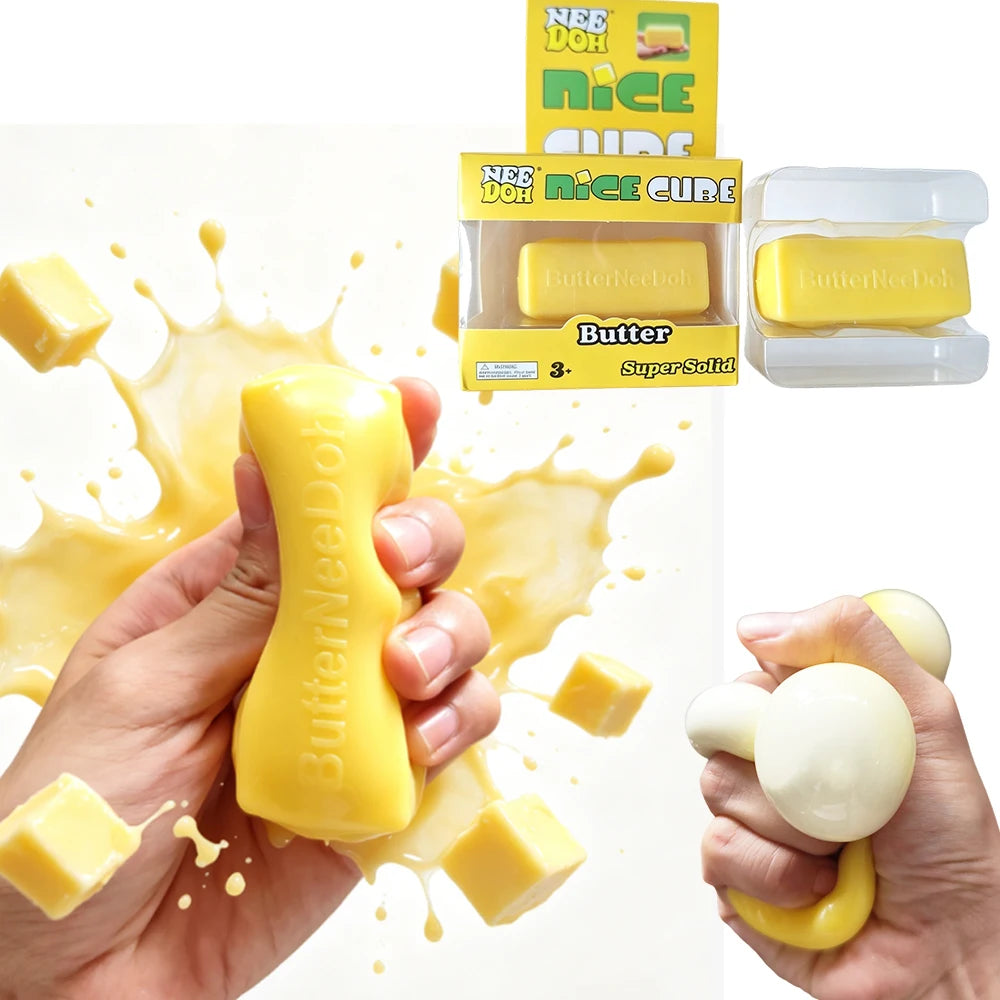 2026 Hot Selling NeeDoh Butter Stick Squishy Toy Slow Rebound Soft Squeeze Fidget Toy Desktop Decompression Ornament for Adults