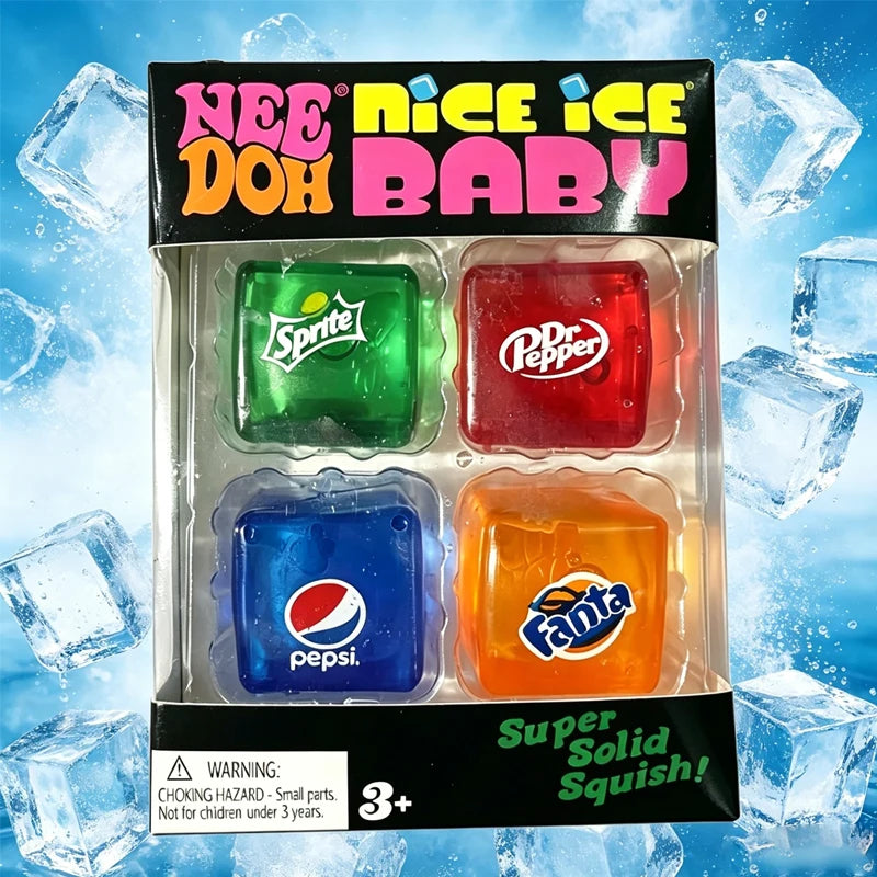 New Set /Squishy Needoh /Nice Cube Schylling /Sensory Stress Reliever Fidget Tool Toy Anxiety Focus Sensory Cube Adults Kid Gift