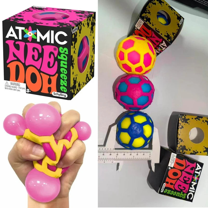 NeeDoh Atomic Stress Ball — Squishy Sensory Fidget Toy