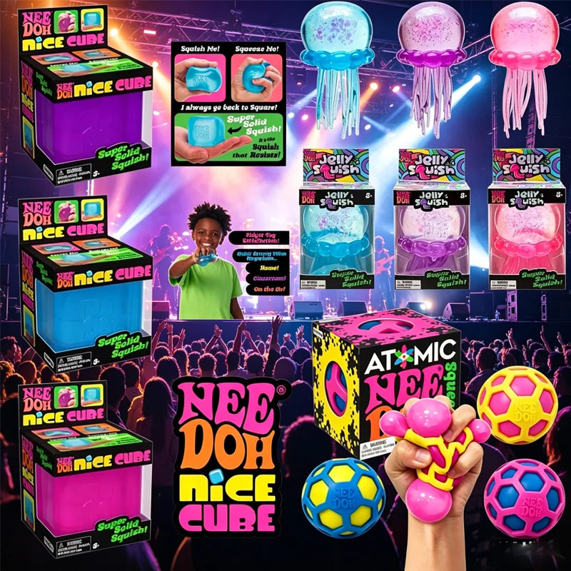 NeeDoh Atomic Stress Ball — Squishy Sensory Fidget Toy